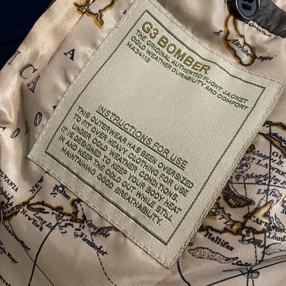 Global Identity GIII Leather Flight Bomber Jacket for Pilots with Atlas Lining - Picture 3 of 10